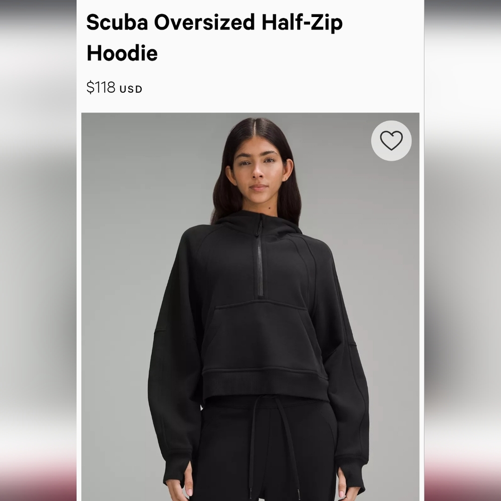 Lululemon Scuba Half-Zip Hoodie